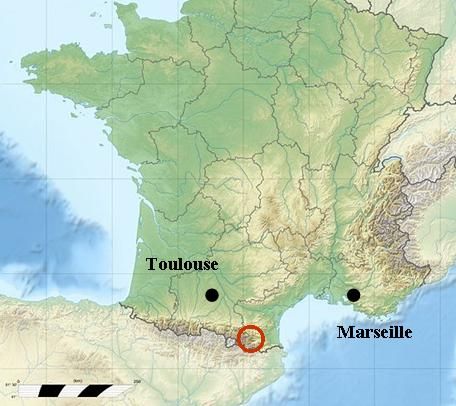 cerdagne location map pyrenees france